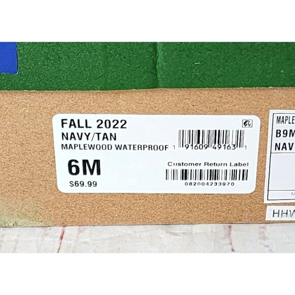 JBU Fall 2022 Navy/Tan Maplewood Waterproof Women’s Boots Size 6M – Stylish - Picture 10 of 16